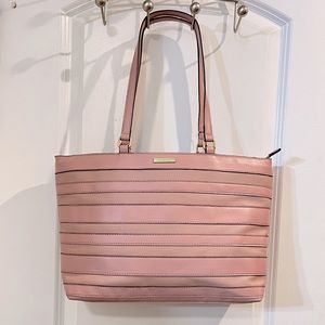 Trina Turk Large Carry All/Tote/Shoulder Bag Blush Pink 16”x 10.5”x 5.5”